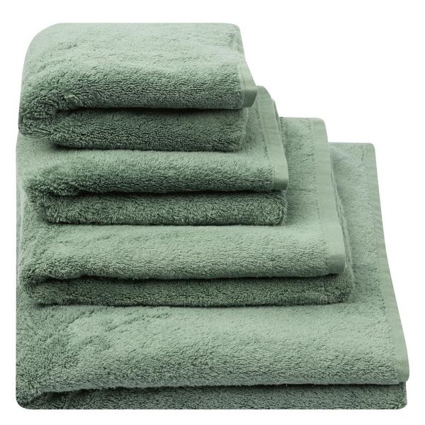 Loweswater Organic Cotton Towels By Designers Guild in Sage Green