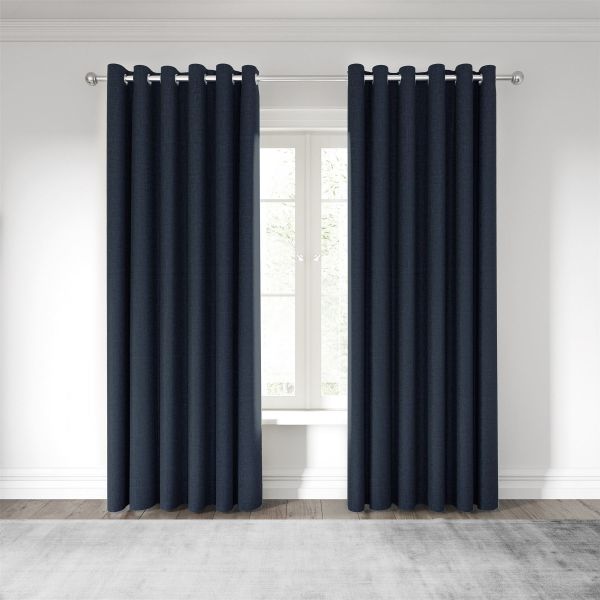 Nalu Kalo Lined Curtains by Nicole Sherzinger in Blue