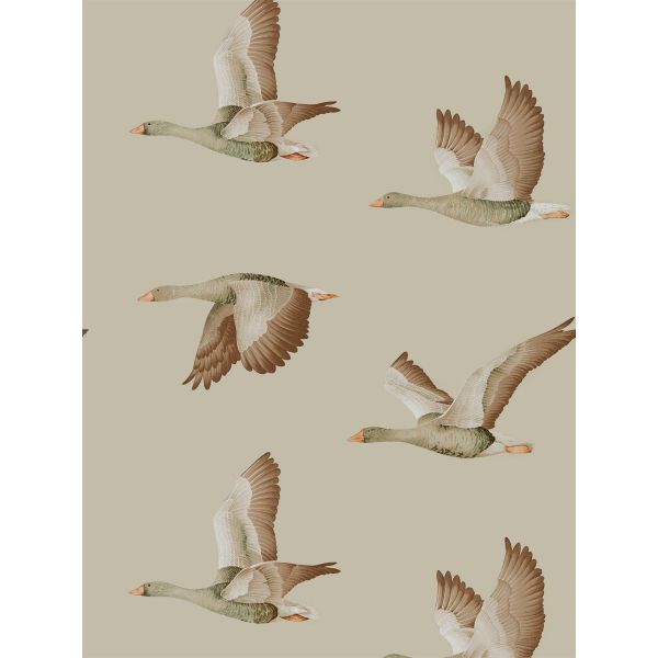Elysian Geese Wallpaper 216609 by Sanderson in Briarwood Neutral