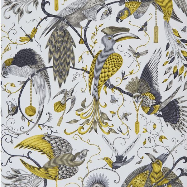 Audubon Wallpaper W0099 02 by Emma J Shipley in Gold