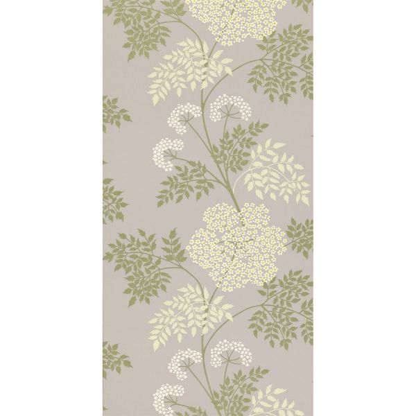 Cowparsley Floral Wallpaper 103 by Sanderson in Amethyst Purple