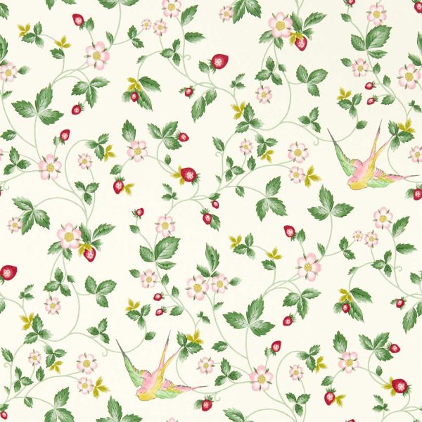 Wild Strawberry Wallpaper W0135 03 by Wedgwood in Ivory