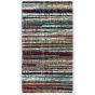 Bosa 553 Striped Bath Mat in Rogue Red by Designer Abyss & Habidecor