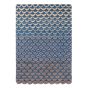 Masquerade Geometric Scale Wool Rugs 16008 by Ted Baker in Blue
