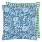 Shaqui Outdoor Cushion By Designers Guild in Prussian Blue