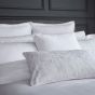 Oro Fine Linens Stripe Cotton Bedding in White