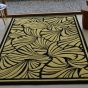 Japanese Fans Rugs 039305 in Gold by Florence Broadhurst
