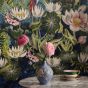 Waterlily Wallpaper Panel W0138 01 by Wedgwood in Marine Banner