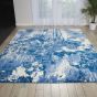 Nourison Twilight Rugs TWI24 by Nourison in Blue and Ivory