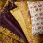 Seasons By May Woven Throw in Aubergine Purple By Morris & Co