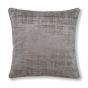 Naples Embossed Velvet Cushion By Clarke And Clarke in Taupe Grey