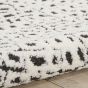 Kamala Rugs DS502 by Nourison in White and Black