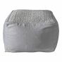 Toulon Pouffe Footstool in Natural Beige by Luxe Tapi