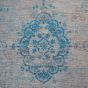 Louis De Poortere Traditional Fading World Medallion Designer Rugs 8255 Grey Turquoise