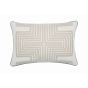 Motion Geometric Cushion by Morris & Co in Champagne & Steel