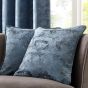 Topia Distressed Curtains By Clarke And Clarke in Teal Blue