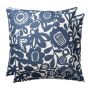 Kukkia Floral Indoor Outdoor Cushion By Scion in Ink Blue