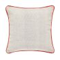 Country Leaf Cushion By Joules in Linen Beige