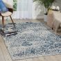Damask Rugs DAS06 in Ivory and Navy by Nourison