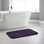 Buddy Bath Washable Toilet Bathroom Mat Rugs in Plum Purple