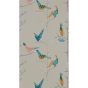 Passaro Bird Wallpaper 111926 by Scion in Ginger Teal Green