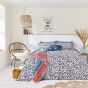 Lynx Leopard Cotton Bedding by Joules in Chalk White