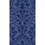 Pugin Palace Flock Wallpaper 116 9033 by Cole & Son in Dark Hyacinth Blue