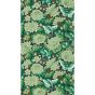 Amara Butterfly Wallpaper 217117 by Morris & Co in Emerald Ink Black