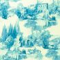 Anastacia Wallpaper W0080 03 by Clarke and Clarke in Delft Blue
