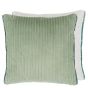 Designers Guild Cassia Cord Velvet Cushion in Antique Jade