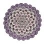 Masquerade Geometric Scale Wool Circle Round Rugs 16002 by Ted Baker in Pink