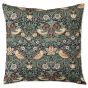 Strawberry Thief Indoor Outdoor Cushion 627707 by Morris & Co in Spring Thicket Dawn