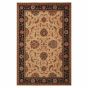 Living Treasure Traditional Bordered Rugs by Nourison LI04 in Ivory Black