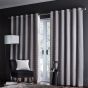 Lucca Geometric Velvet Curtains By Clarke And Clarke in Silver Grey