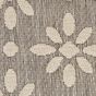 Cozumel CZM03 Indoor Outdoor floral Hallway Runner Rugs in Grey