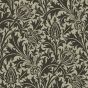 Thistle Wallpaper 103 by Morris & Co in Black Linen Beige