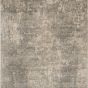 Quarry QUA03 Abstract Distressed Runner Rugs in Beige Grey by Nourison