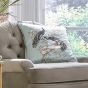 Belvedere Floral Cushion by Laura Ashley in Duck Egg Blue