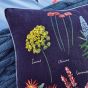 Pollinators Floral Cotton Cushion by Joules in Blue