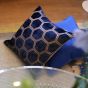 Manipur Hexagonal Velvet Cushion By Designers Guild in Midnight Blue