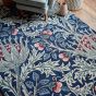 Artichoke Floral Rugs 127108 in Mineral By William Morris