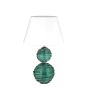 Alfie Crystal Glass Lamp by William Yeoward in Jade Green