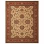 Living Treasure Traditional Bordered Rugs by Nourison LI04 in Ivory Red