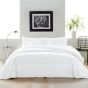 Chenille Textured Stripe Cotton Bedding by DKNY in White