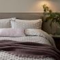 Rae Organic Cotton Leaf Bedding and Pillowcase By Murmur in Heather Grey