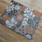 Hola Floral Doormats in HL13 Rust Orange