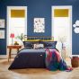 Bee Embroidered Cotton Bedding by Joules in Navy Blue