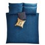 Topaz Geometric Jacquard Bedding By Tess Daly in Midnight Blue