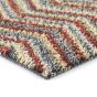 Cotton Candy Zig Zag Washable Doormat in Spice Red