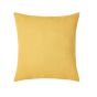 Circle Logo Embellished Cushion by DKNY in Ochre Yellow